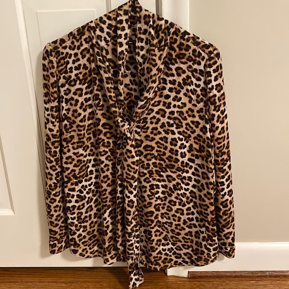 Ann Taylor Factory Animal Print Top - Picture 1 of 3